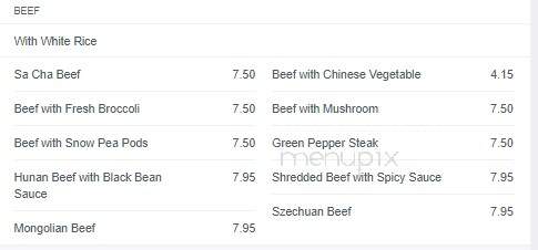 China King - Lumberton, NC menu_pic