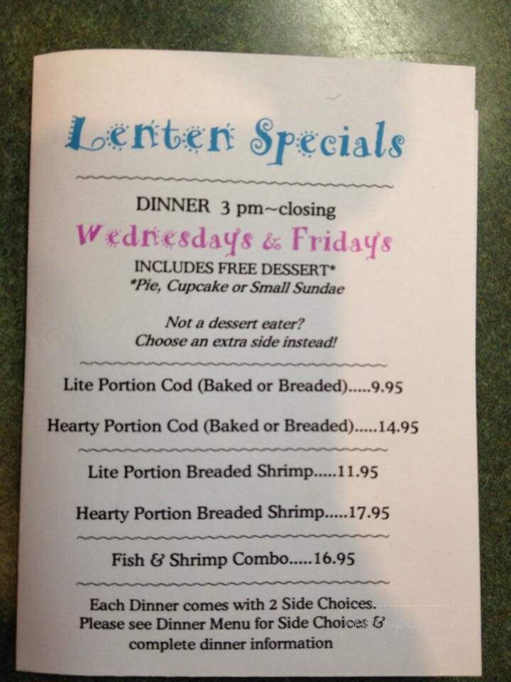 Wagner's Restaurant - Elizabeth, PA menu_pic