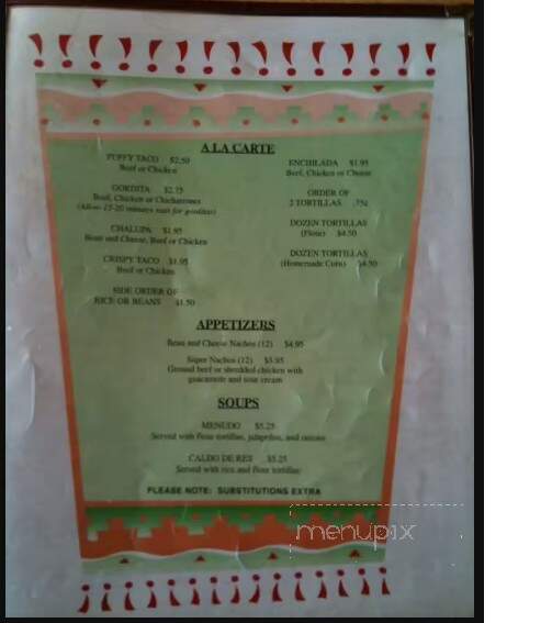 El Toro Mexican Food - Universal City, TX menu_pic