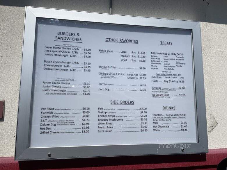 Pilchuck Drive In - Snohomish, WA menu_pic