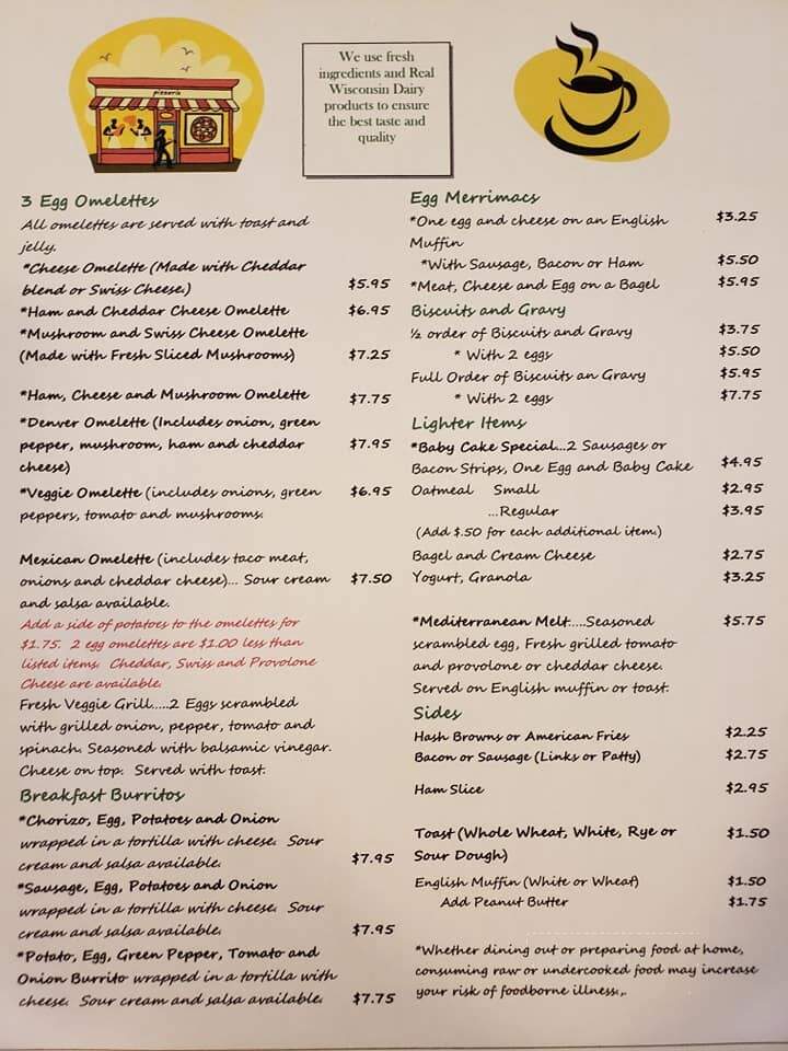 Candy's Merrimac Cafe - Merrimac, WI menu_pic