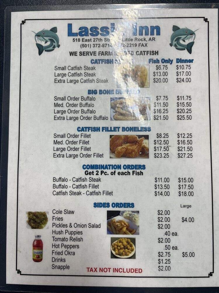Lassis Inn - Little Rock, AR menu_pic