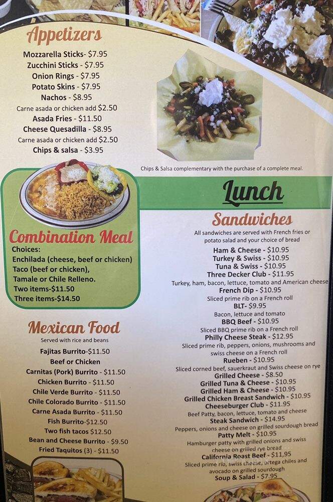 Gracian Grill - Tehachapi, CA menu_pic