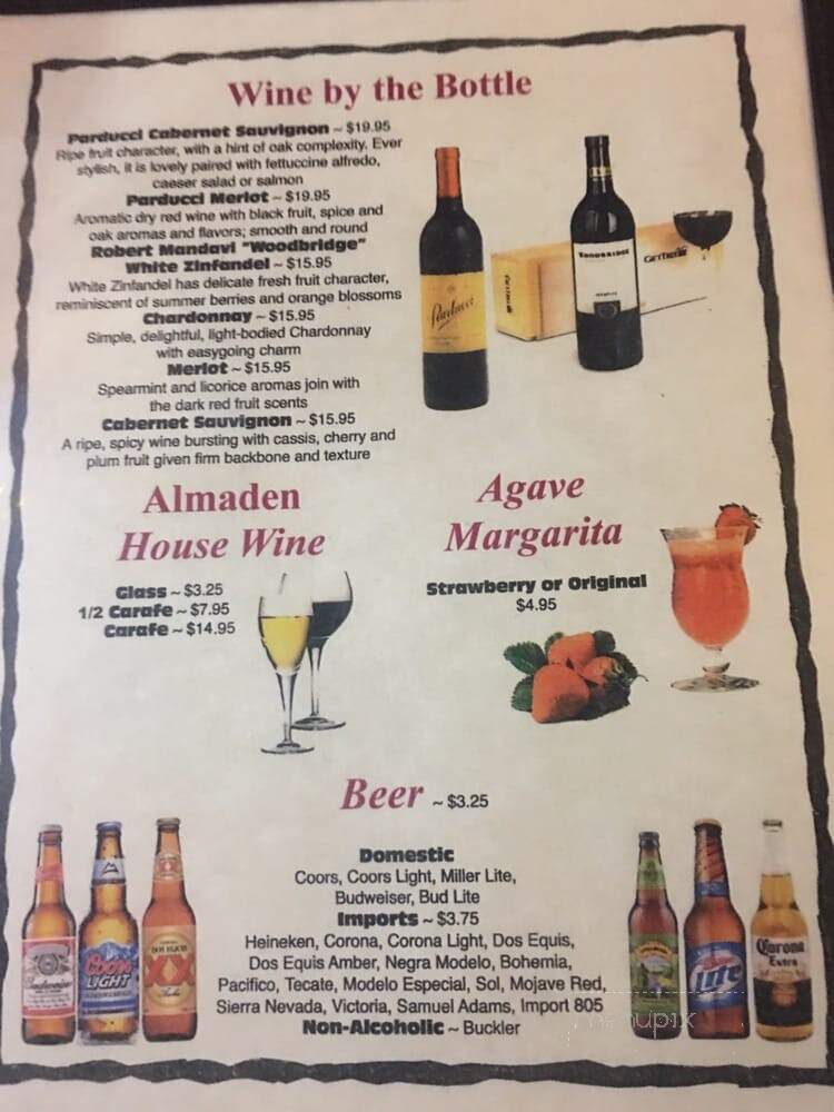 Gracian Grill - Tehachapi, CA menu_pic