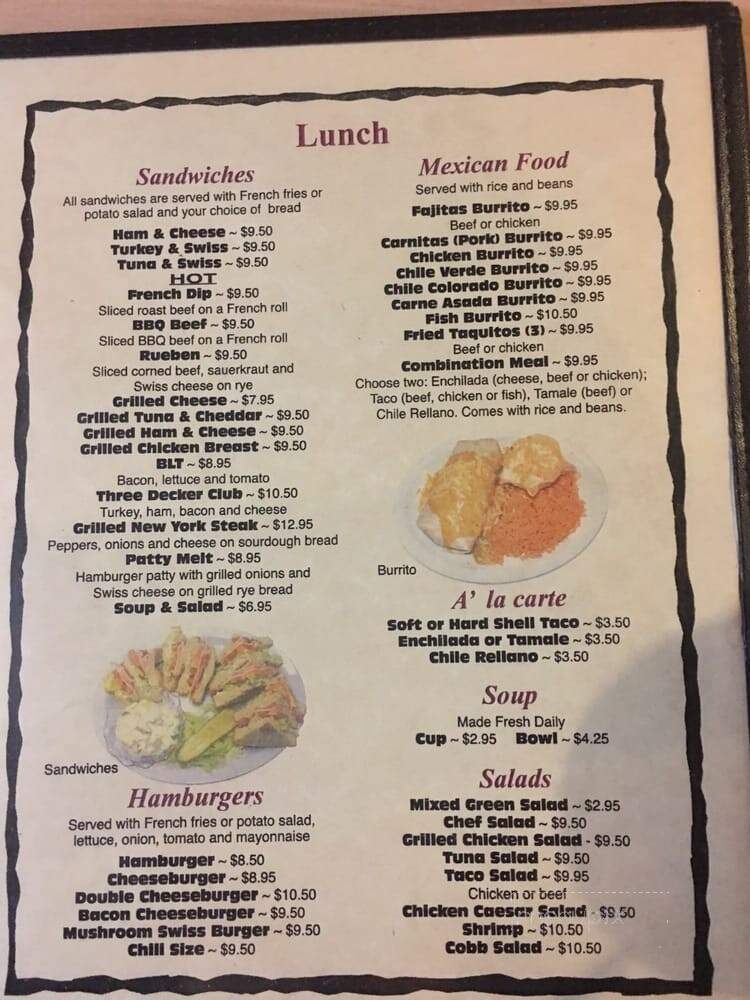 Gracian Grill - Tehachapi, CA menu_pic