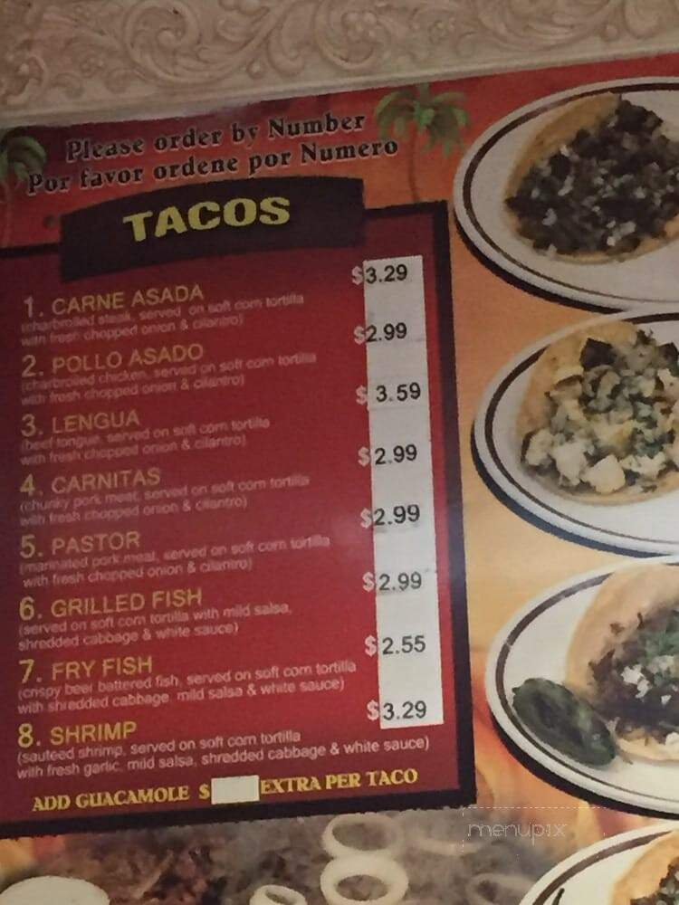 Cancun Restaurant - Huntington Beach, CA menu_pic