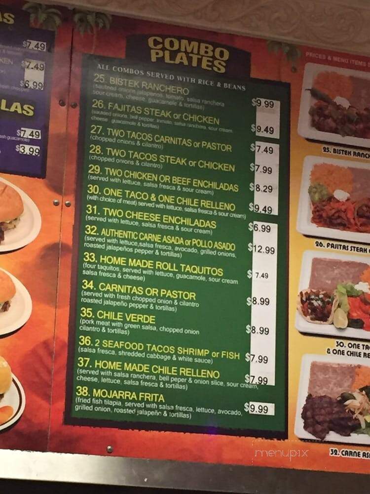 Cancun Restaurant - Huntington Beach, CA menu_pic