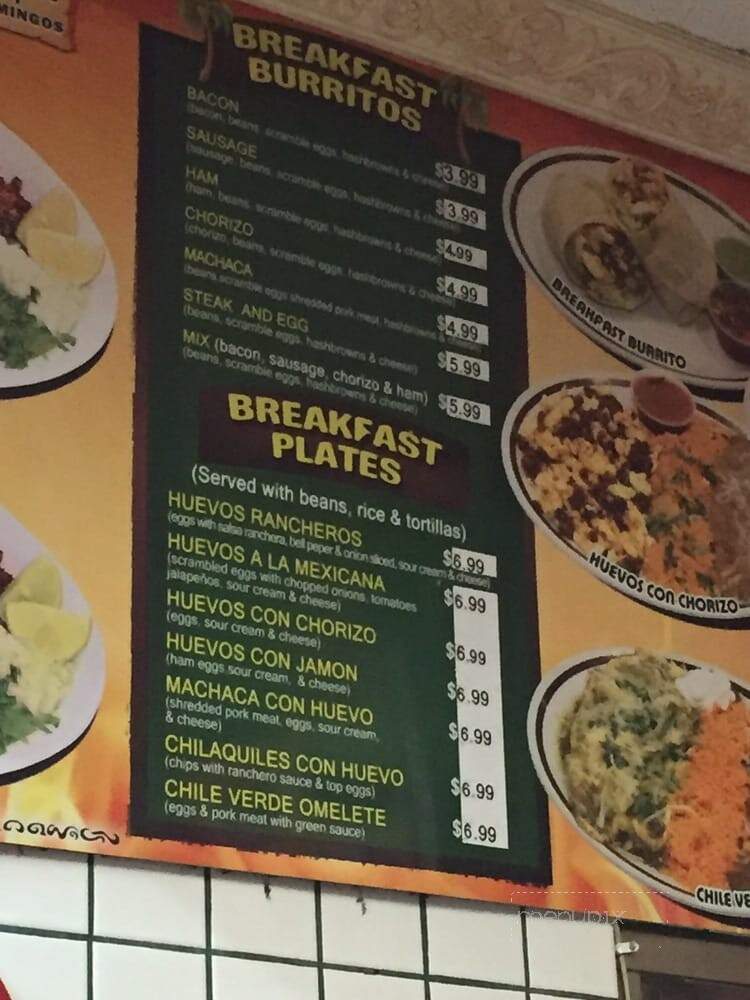 Cancun Restaurant - Huntington Beach, CA menu_pic