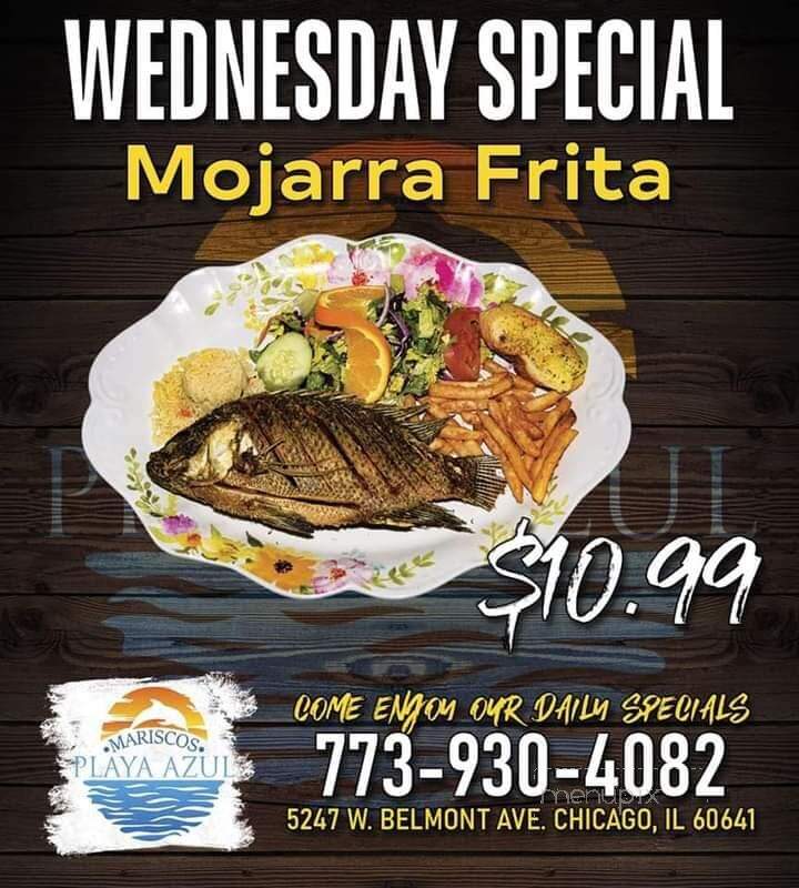 Mariscos Playa Azul - Chicago, IL menu_pic