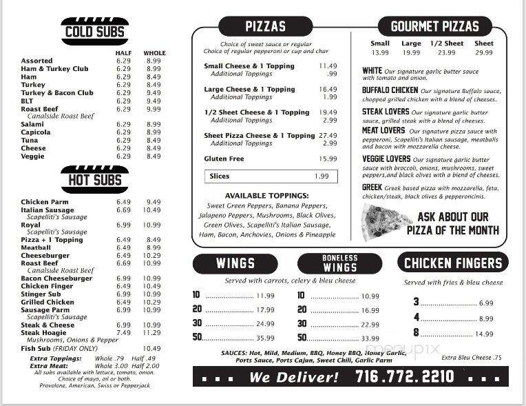 Ports Pizza & Subs - Gasport, NY