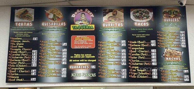 Dona Susy Taqueria - Benbrook, TX menu_pic