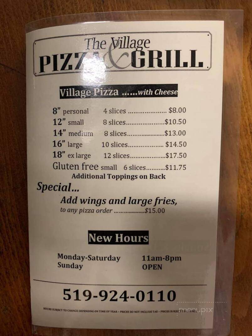 The Village Pizza & Grill - Flesherton, ON