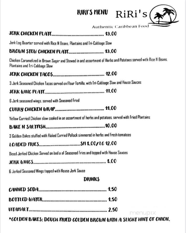 RiRi's Caribbean Kitchen - San Antonio, TX menu_pic