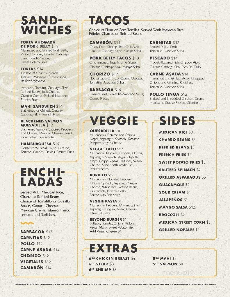 Nopal by Cintron - Gainesville, FL menu_pic
