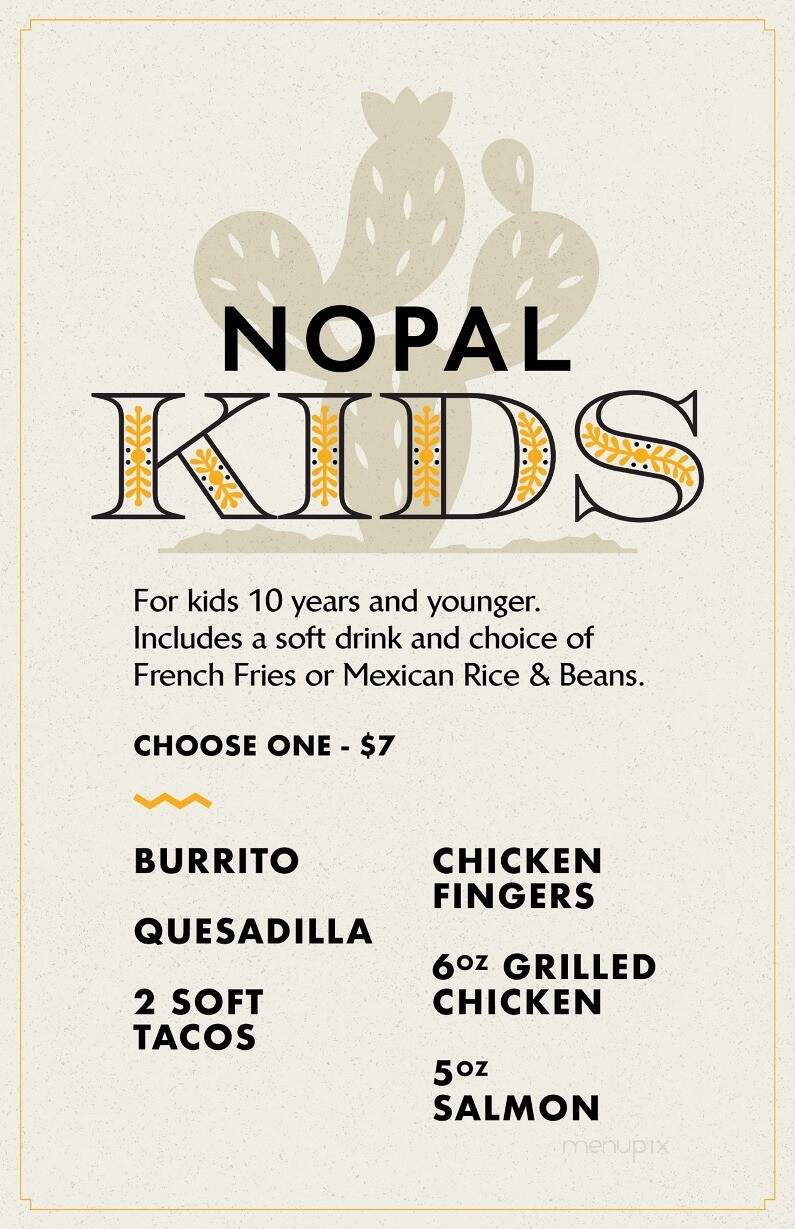 Nopal by Cintron - Gainesville, FL menu_pic