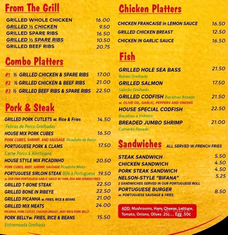 Fire & Flavor Grill - Metuchen, NJ menu_pic