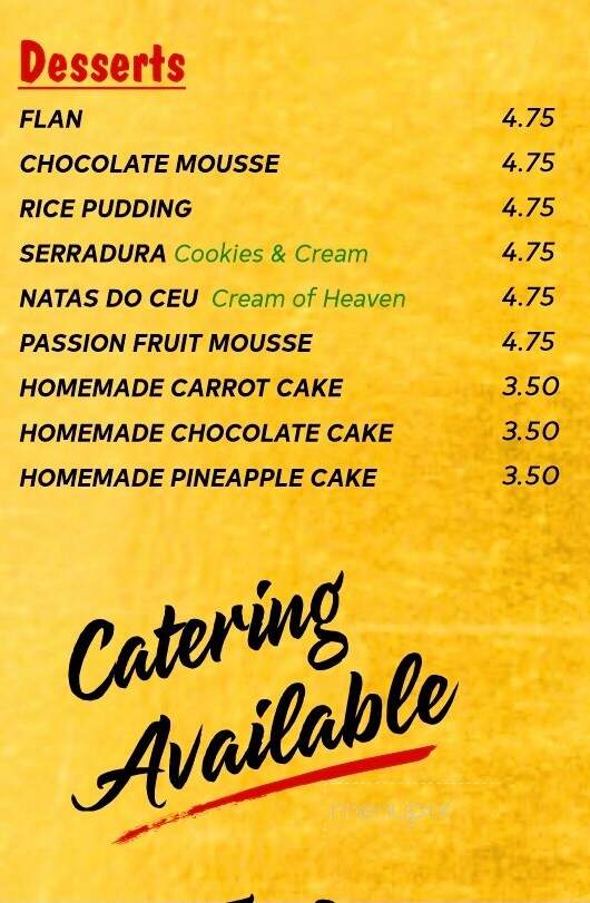 Fire & Flavor Grill - Metuchen, NJ menu_pic