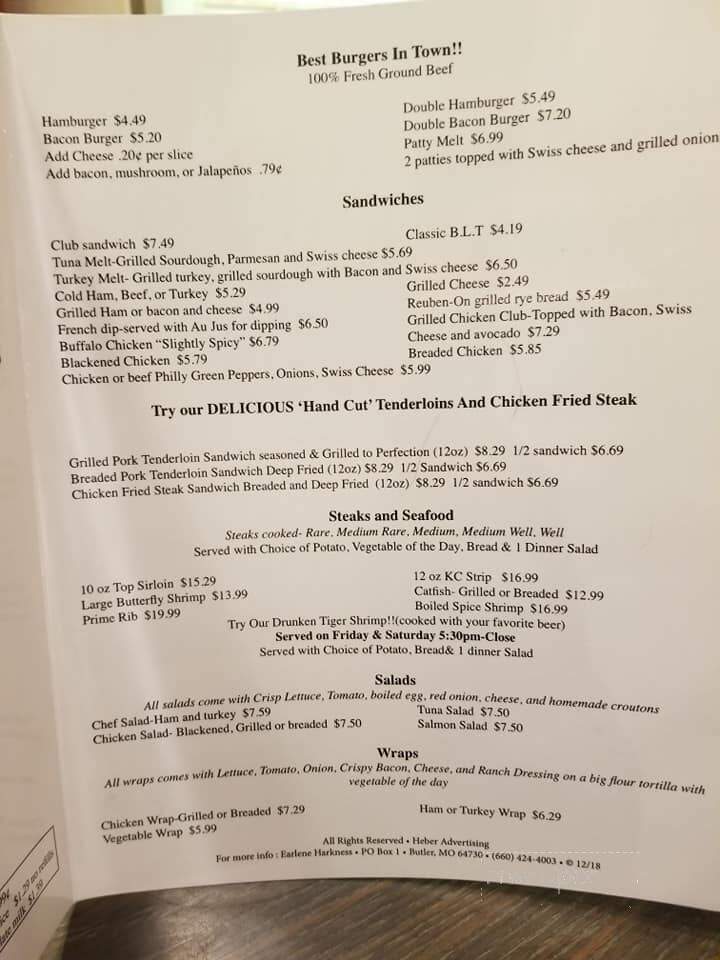 Donna's Diner - Harrisonville, MO menu_pic