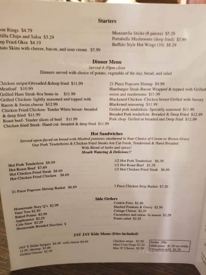 Donna's Diner - Harrisonville, MO menu_pic