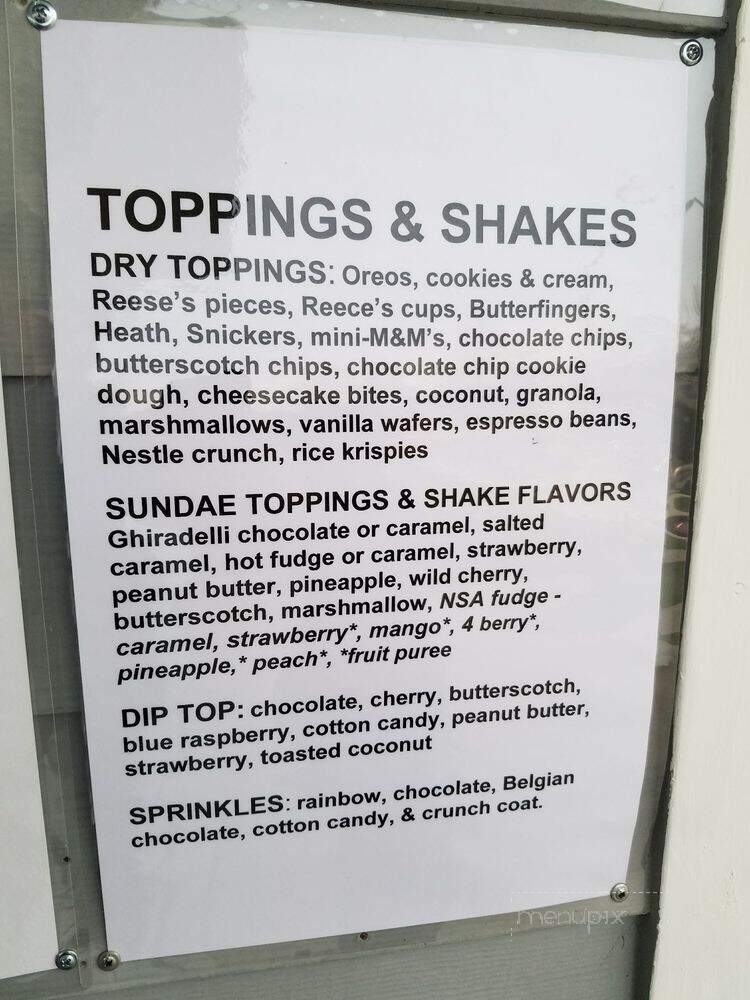 The Dip - Fairfield, OH menu_pic