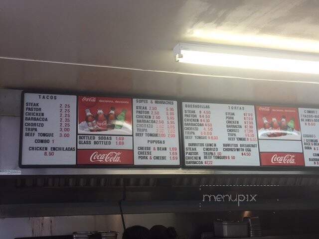 Tacos Mexico - Richmond, VA menu_pic