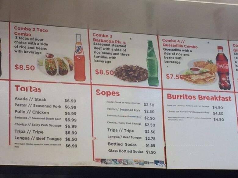 Tacos Mexico - Richmond, VA menu_pic