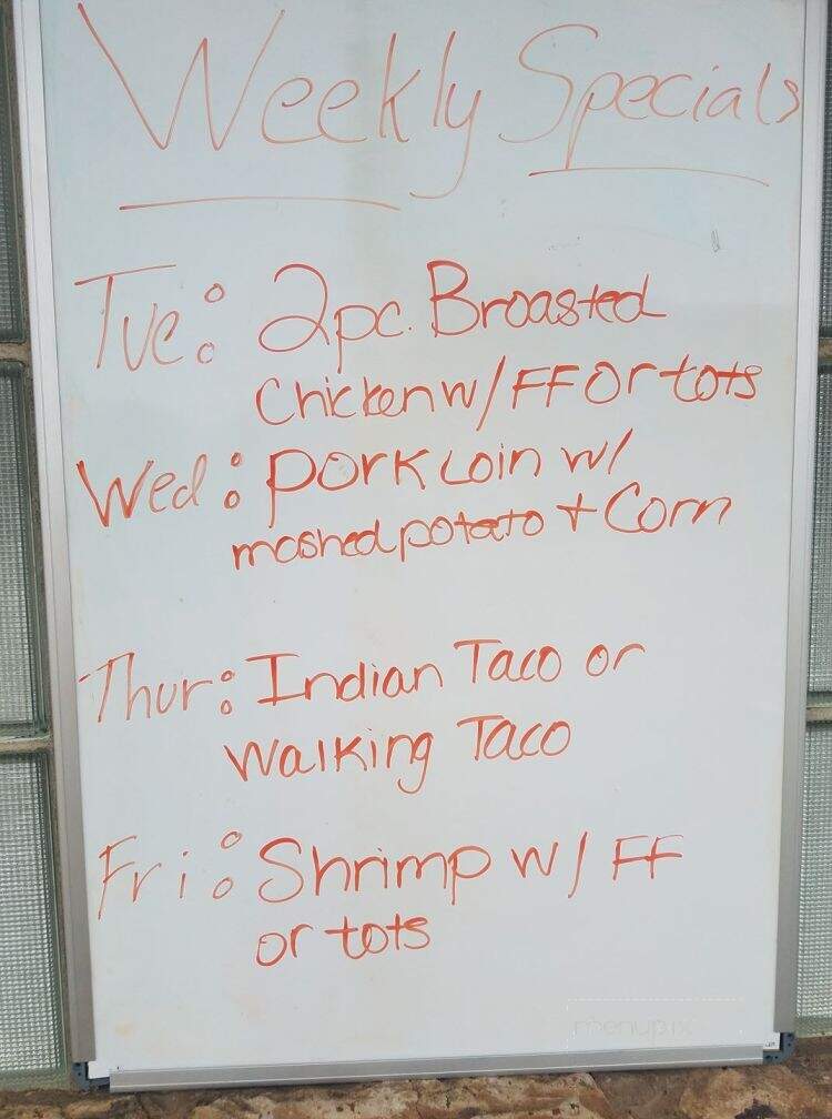 Corner Bar & Lounge - Tyndall, SD menu_pic