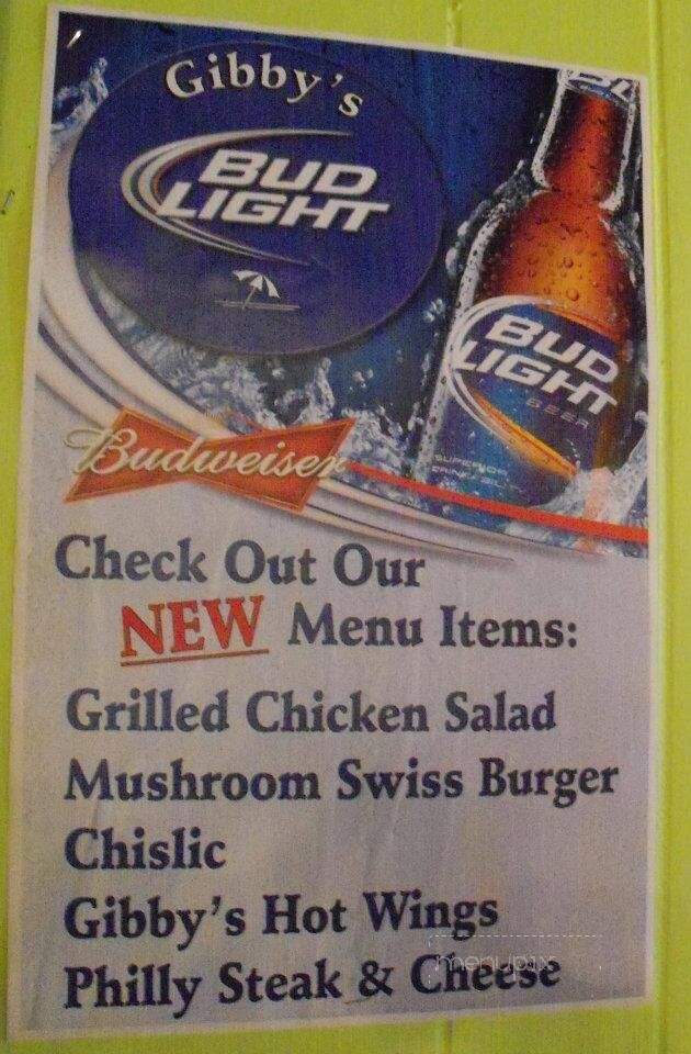 Corner Bar & Lounge - Tyndall, SD menu_pic