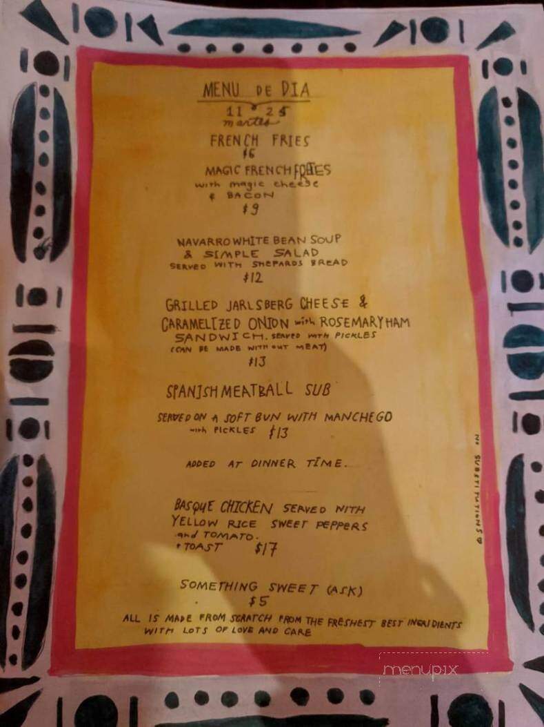 Durty Nelly's - San Francisco, CA menu_pic