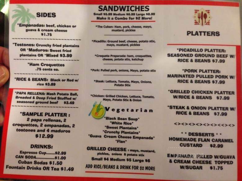 Aroma Cafe - Maryville, TN menu_pic