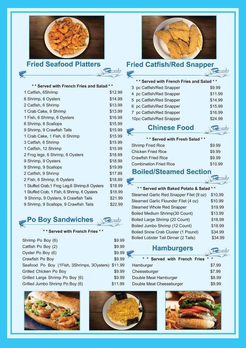Baymont Seafood - Nacogdoches, TX menu_pic