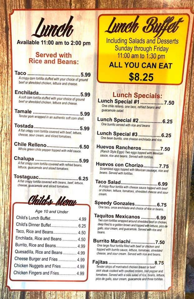 El Herradura - Huntsville, AL menu_pic