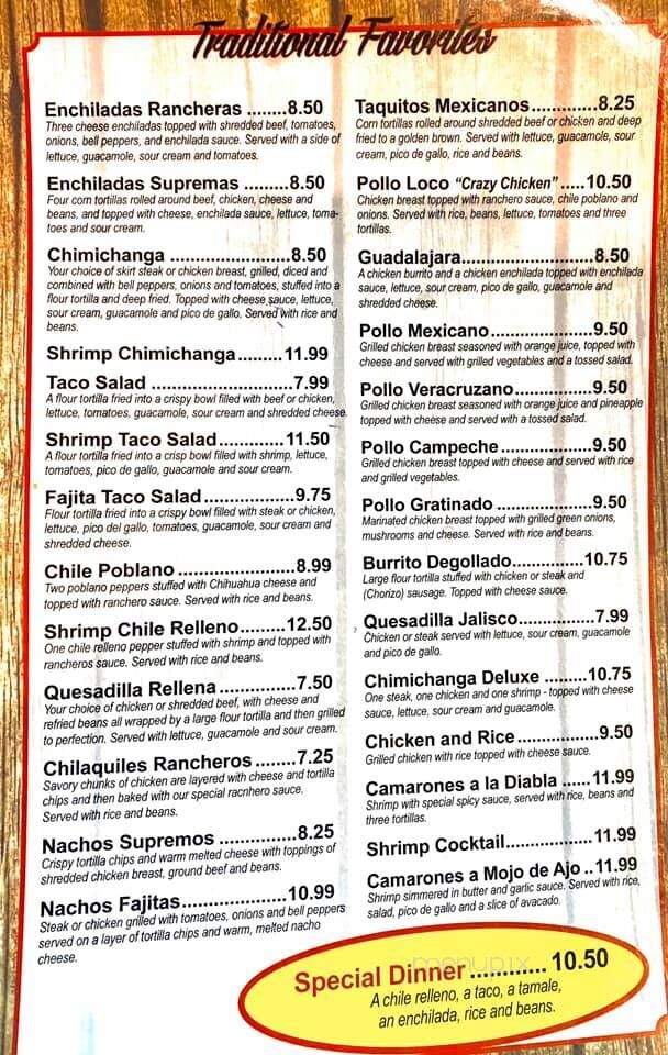 El Herradura - Huntsville, AL menu_pic