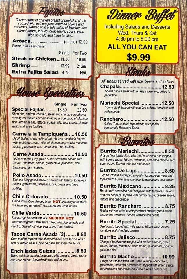 El Herradura - Huntsville, AL menu_pic