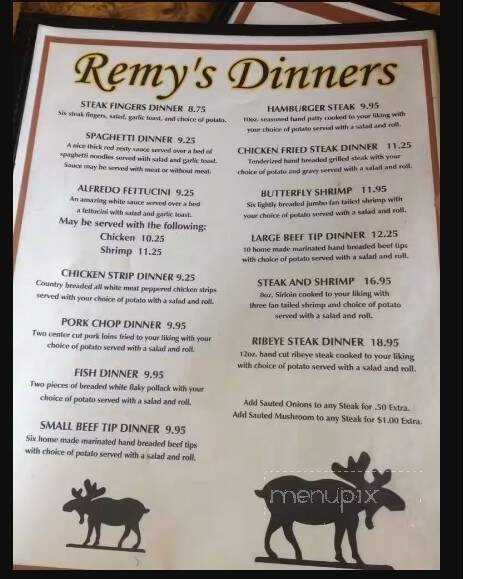 Remys Drive Inc - Upton, WY menu_pic