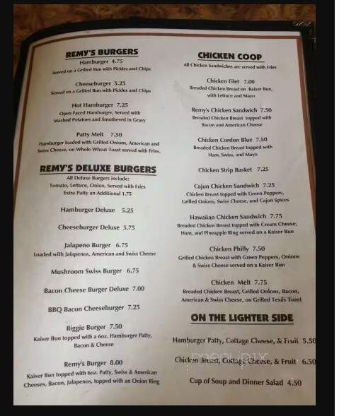 Remys Drive Inc - Upton, WY menu_pic