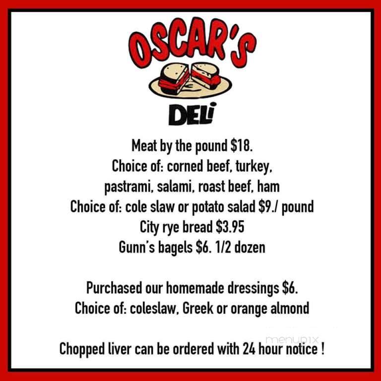 Oscar's Deli - Winnipeg, MB menu_pic