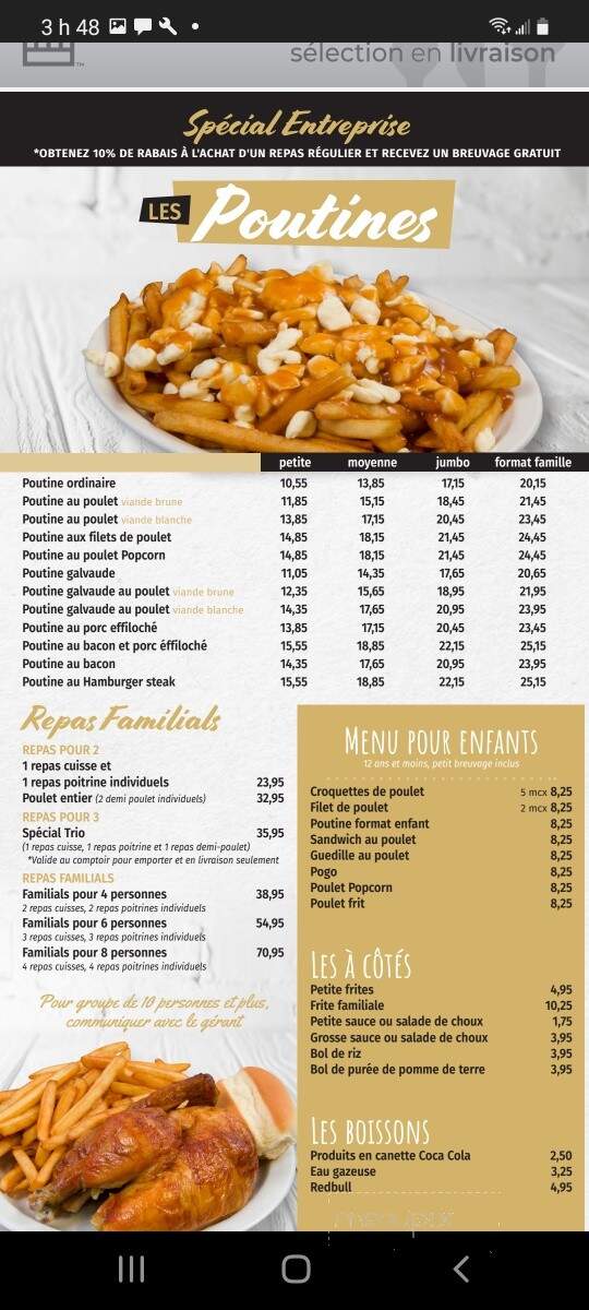 Coq-O-Bec - Saint-Jerome, QC menu_pic