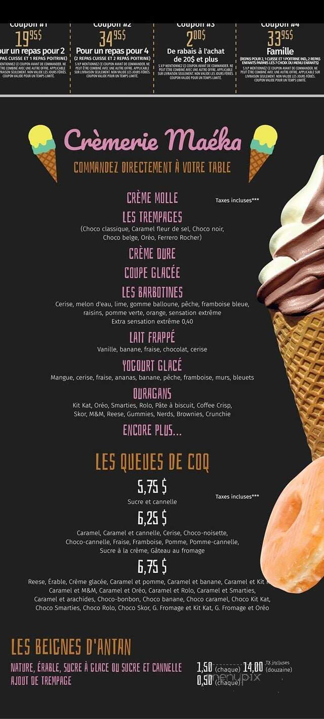 Coq-O-Bec - Saint-Jerome, QC menu_pic