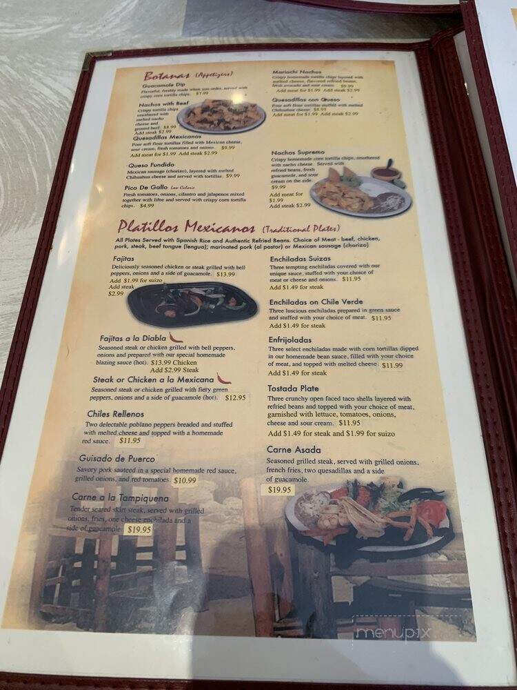 El Mariachi II - Lansing, IL menu_pic