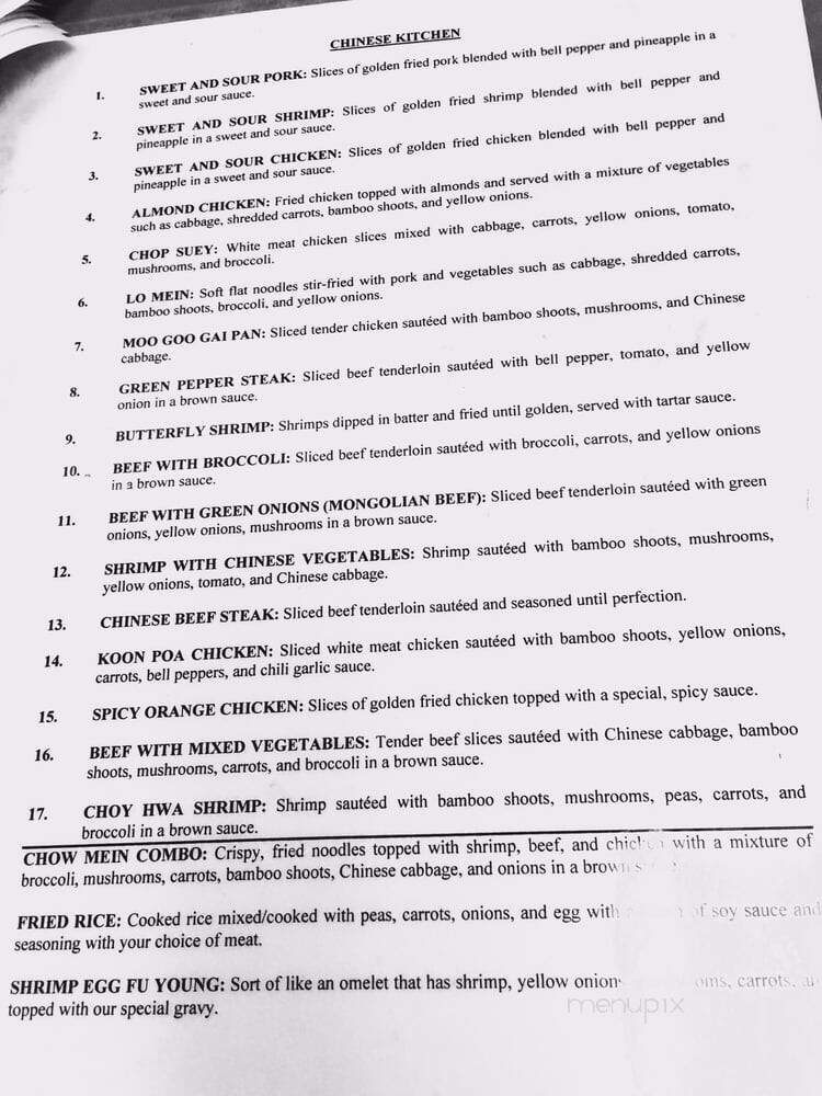 Chinese Kitchen - Alexandria, LA menu_pic