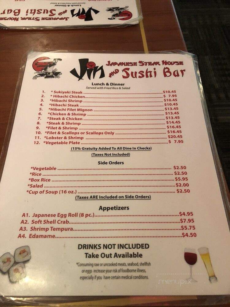 Jin Express - Lagrange, GA menu_pic