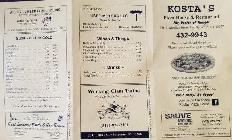 Kostas Pizza House - East Syracuse, NY