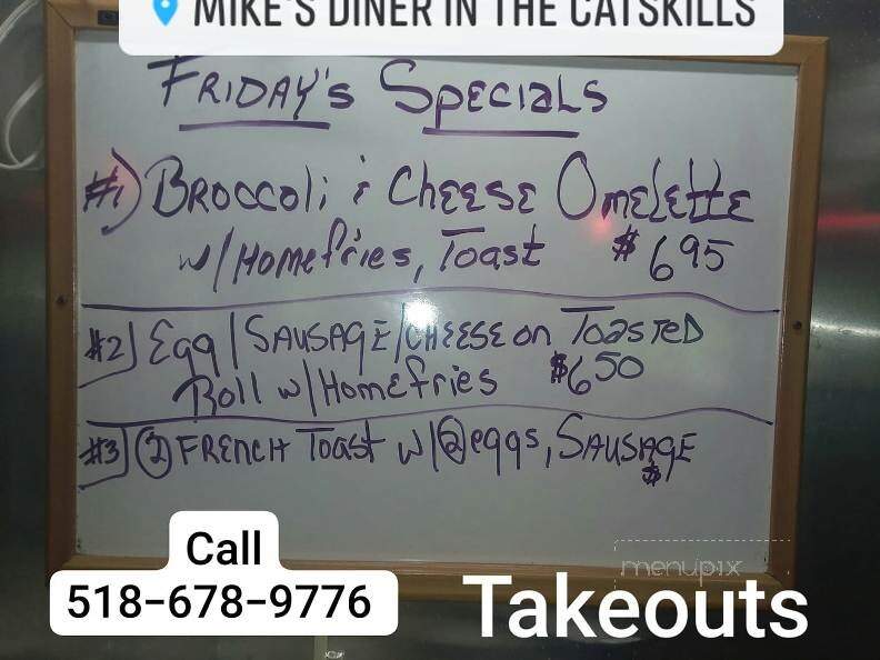 Mike's Diner - Cairo, NY menu_pic
