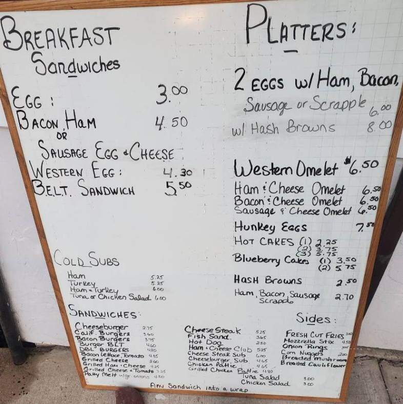 Miller's Restaurant - Jonestown, PA menu_pic