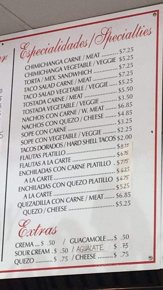Ay Chihuahua - Fillmore, CA menu_pic
