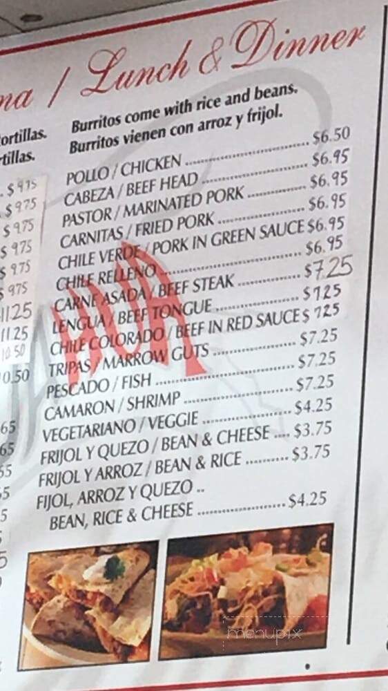 Ay Chihuahua - Fillmore, CA menu_pic