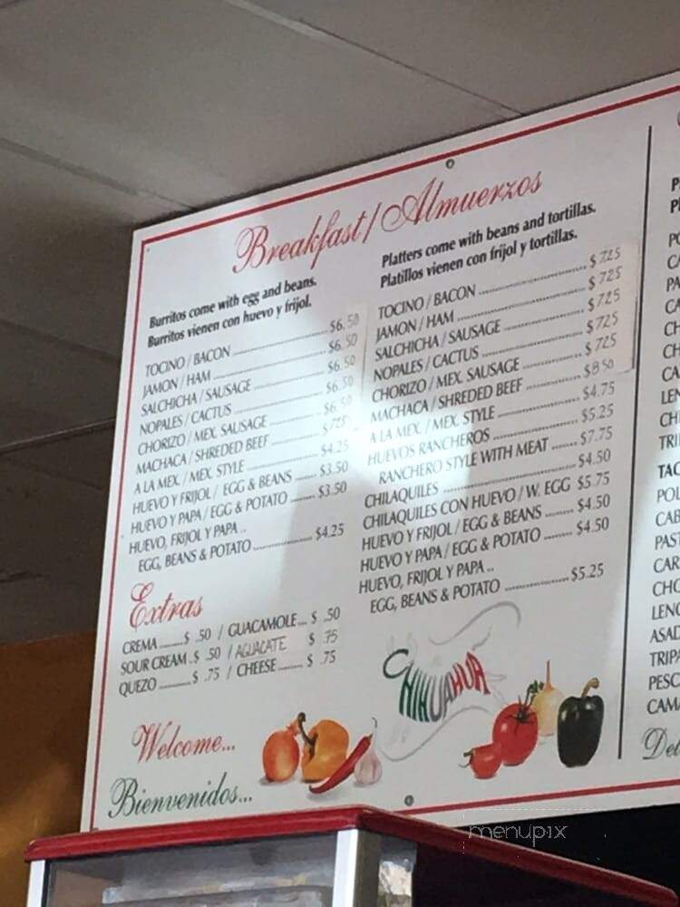 Ay Chihuahua - Fillmore, CA menu_pic