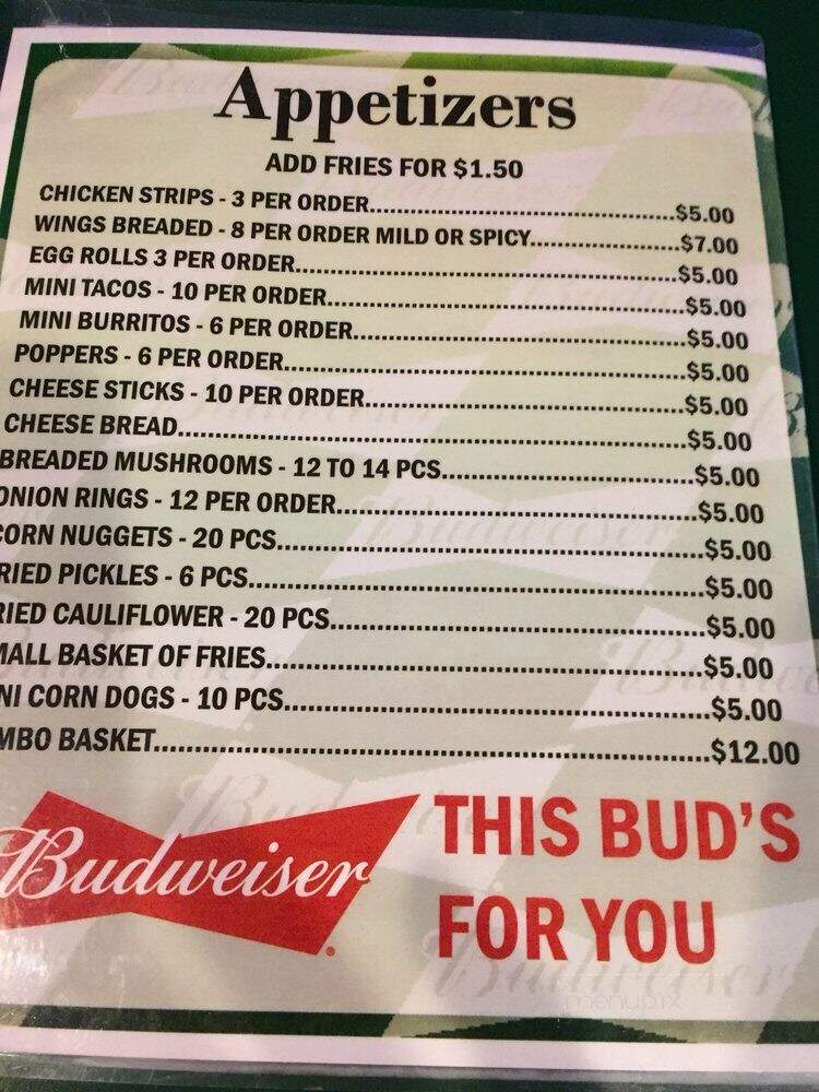 Bailey's Pub and Grub - Des Moines, IA menu_pic