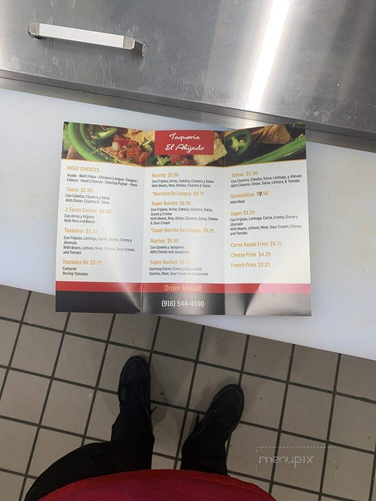 Taqueria el Ahijado - Wilton, CA menu_pic
